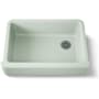 Kohler Whitehaven 32-11/16" Self-Trimming Farmhouse Single Basin Enameled Cast Iron Kitchen Sink Aspen Green