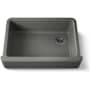 Kohler Whitehaven 32-11/16" Self-Trimming Farmhouse Single Basin Enameled Cast Iron Kitchen Sink Thunder Grey