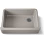 Kohler Whitehaven 32-11/16" Self-Trimming Farmhouse Single Basin Enameled Cast Iron Kitchen Sink Truffle