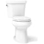 Kohler Highline 1.6 / 1.1 GPF Dual Flush Two Piece Comfort Height Toilet with Left Hand Lever and 10" Rough In - Seat Not Included White