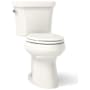 Kohler Highline 1.6 / 1.1 GPF Dual Flush Two Piece Comfort Height Toilet with Left Hand Lever and 10" Rough In - Seat Not Included Biscuit