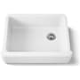 Kohler Whitehaven 29-11/16" Self-Trimming Farmhouse Single Basin Enameled Cast Iron Kitchen Sink White