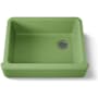Kohler Whitehaven 29-11/16" Self-Trimming Farmhouse Single Basin Enameled Cast Iron Kitchen Sink Fresh Green