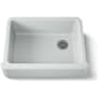Kohler Whitehaven 29-11/16" Self-Trimming Farmhouse Single Basin Enameled Cast Iron Kitchen Sink Ice Grey