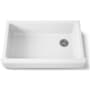 Kohler Whitehaven 35-1/2" Self-Trimming Farmhouse Single Basin Enameled Cast Iron Kitchen Sink White