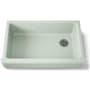 Kohler Whitehaven 35-1/2" Self-Trimming Farmhouse Single Basin Enameled Cast Iron Kitchen Sink Aspen Green