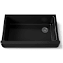 Kohler Whitehaven 35-1/2" Self-Trimming Farmhouse Single Basin Enameled Cast Iron Kitchen Sink Black Black