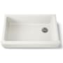 Kohler Whitehaven 35-1/2" Self-Trimming Farmhouse Single Basin Enameled Cast Iron Kitchen Sink Biscuit