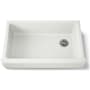 Kohler Whitehaven 35-1/2" Self-Trimming Farmhouse Single Basin Enameled Cast Iron Kitchen Sink Dune