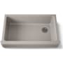 Kohler Whitehaven 35-1/2" Self-Trimming Farmhouse Single Basin Enameled Cast Iron Kitchen Sink Truffle