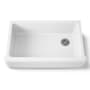 Kohler Whitehaven 35-11/16" Self-Trimming Farmhouse Single Basin Enameled Cast Iron Kitchen Sink White