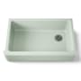 Kohler Whitehaven 35-11/16" Self-Trimming Farmhouse Single Basin Enameled Cast Iron Kitchen Sink Aspen Green