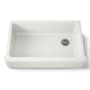 Kohler Whitehaven 35-11/16" Self-Trimming Farmhouse Single Basin Enameled Cast Iron Kitchen Sink Dune