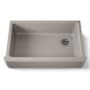 Kohler Whitehaven 35-11/16" Self-Trimming Farmhouse Single Basin Enameled Cast Iron Kitchen Sink Truffle