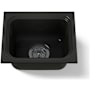 Kohler Northland 15" Undermount Single Basin Cast Iron Bar Sink Black
