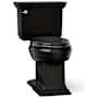 Kohler Memoirs 1.28 GPF Two-Piece Elongated Comfort Height Toilet with AquaPiston Technology - Less Seat Black Black