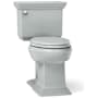 Kohler Memoirs 1.28 GPF Two-Piece Elongated Comfort Height Toilet with AquaPiston Technology - Less Seat Ice Grey