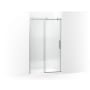 Kohler Composed 78" High x 47-7/8" Wide Sliding Semi Frameless Tempered Glass Shower Door with Frosted Privacy Band, Controlled Close, and CleanCoat+ Anodized Brushed Nickel
