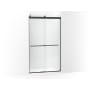 Kohler Levity Plus 81-5/8" High x 47-5/8" Wide Sliding Frameless Shower Door with Clear Glass Matte Black