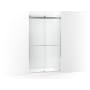 Kohler Levity Plus 81-5/8" High x 47-5/8" Wide Sliding Frameless Shower Door with Clear Glass Bright Polished Silver