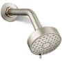 Kohler Awaken 1.75 GPM Multi Function Shower Head with MasterClean Sprayface Technology Vibrant Brushed Nickel