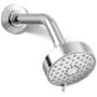 Kohler Awaken 1.75 GPM Multi Function Shower Head with MasterClean Sprayface Technology Polished Chrome