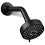 Kohler Awaken 2.5 GPM Multi Function Shower Head with MasterClean Sprayface Matte Black