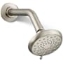 Kohler Awaken 2.5 GPM Multi Function Shower Head with Masterclean Technology Vibrant Brushed Nickel