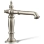 Kohler Artifacts 1.2 GPM Widespread Bathroom Faucet with Pop-Up Drain Assembly - Less Handles Vibrant Brushed Nickel