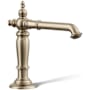 Kohler Artifacts 1.2 GPM Widespread Bathroom Faucet with Pop-Up Drain Assembly - Less Handles Vibrant Brushed Bronze