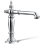 Kohler Artifacts 1.2 GPM Widespread Bathroom Faucet with Pop-Up Drain Assembly - Less Handles Polished Chrome