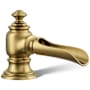 Kohler Artifacts 1.2 GPM Widespread Bathroom Faucet with Pop-Up Drain Assembly - Less Handles Vibrant Brushed Modern Brass