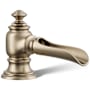 Kohler Artifacts 1.2 GPM Widespread Bathroom Faucet with Pop-Up Drain Assembly - Less Handles Vibrant Brushed Bronze