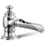 Kohler Artifacts 1.2 GPM Widespread Bathroom Faucet with Pop-Up Drain Assembly - Less Handles Polished Chrome
