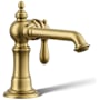 Kohler Artifacts 1.2 GPM Single Hole Bathroom Faucet with Pop-Up Drain Assembly Vibrant Brushed Moderne Brass
