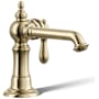 Kohler Artifacts 1.2 GPM Single Hole Bathroom Faucet with Pop-Up Drain Assembly Vibrant French Gold