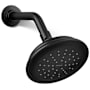 Kohler Artifacts 2.5 GPM Single Function Shower Head with Katalyst Air-Induction Technology Matte Black