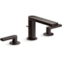 Kohler Composed Widespread Bathroom Faucet with Lever Handles - Pop Up Included Brushed Graphite