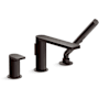 Kohler Composed Deck Mounted Roman Tub Filler with Built-In Diverter - Includes Hand Shower Brushed Graphite
