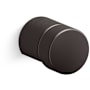 Kohler Composed 3/4 Inch Round Cabinet Knob Brushed Graphite