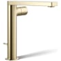 Kohler Composed 1.2 GPM Vessel Single Hole Bathroom Faucet with Pop-Up Drain Assembly Vibrant French Gold