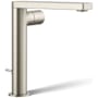 Kohler Composed 1.2 GPM Vessel Single Hole Bathroom Faucet with Pop-Up Drain Assembly Vibrant Brushed Nickel