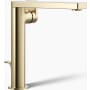 Kohler Composed 1.2 GPM Vessel Single Hole Bathroom Faucet with Pop-Up Drain Assembly Vibrant French Gold