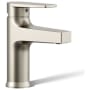 Kohler Taut 1.2 GPM Single Hole Bathroom Faucet with Pop-Up Drain Assembly Brushed Nickel