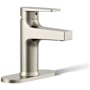 Kohler Taut 1.2 GPM Single Hole Bathroom Faucet with Pop-Up Drain Assembly Brushed Nickel