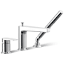 Kohler Taut Deck Mounted Roman Tub Filler with Built-In Diverter - Includes Hand Shower Polished Chrome