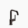Kohler Purist 1.8 GPM Single Hole Bar Sink Faucet Brushed Graphite