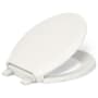 Kohler Cachet Round Closed-Front Toilet Seat with Quiet-Close, Grip-Tight Bumpers, and Night Light Biscuit