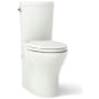 Kohler Persuade Curv Comfort Height Two-Piece Elongated Dual-Flush Toilet with Left-Hand Trip Lever and Skirted Trapway Dune