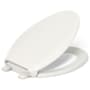 Kohler Cachet Elongated Closed-Front Toilet Seat with Quiet-Close, Grip-Tight Bumpers, and Night Light Biscuit